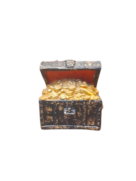 Pirate Treasure Chest with Golden Coins