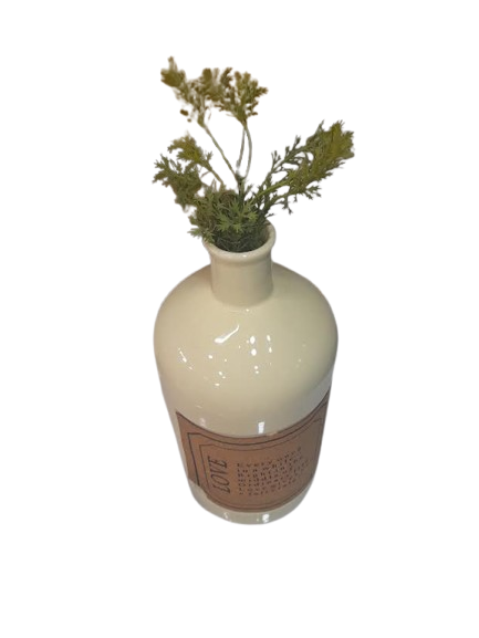 Modern Cream Ceramic Vase