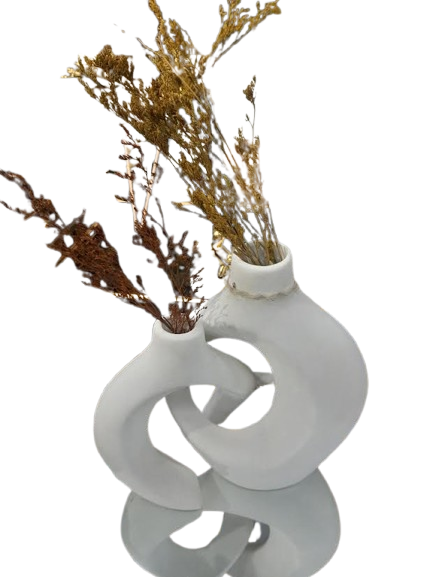 Artistic Twisted Ceramic Vase