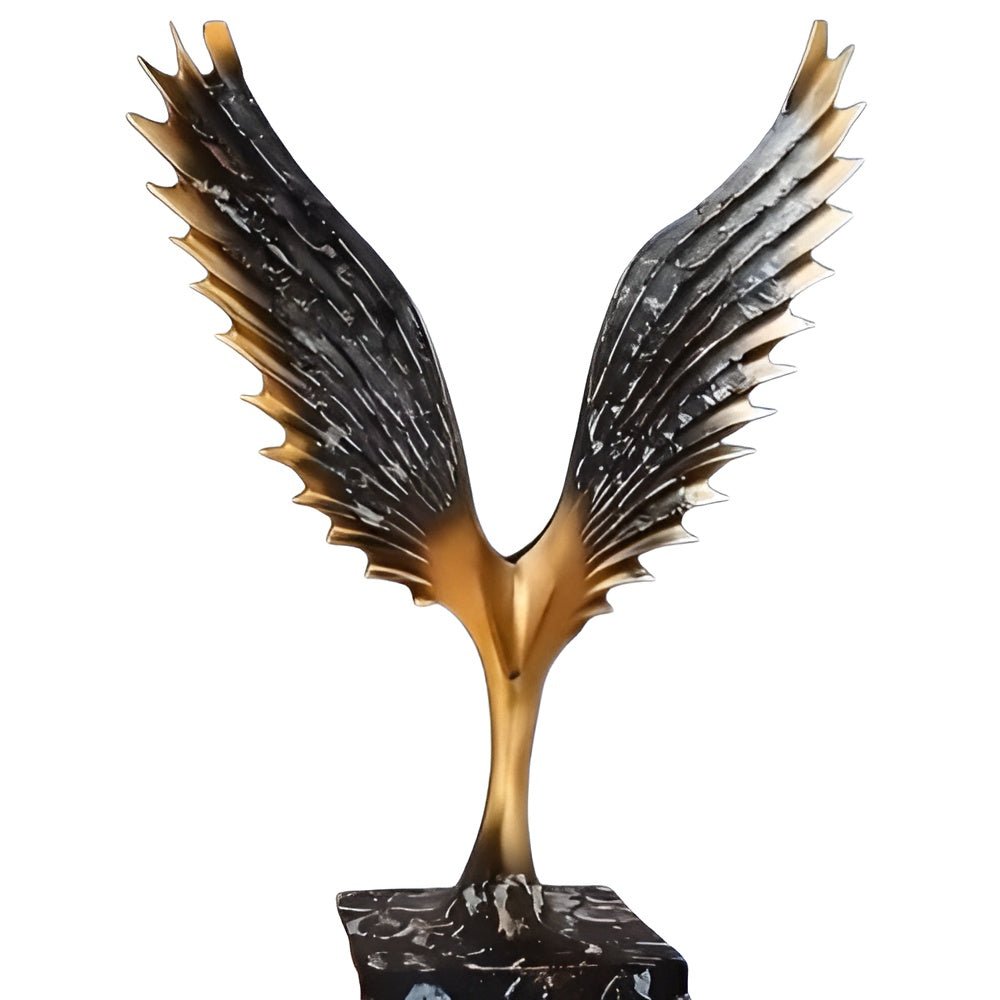 Golden Wings Sculpture