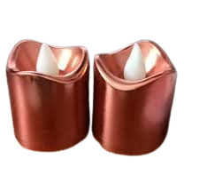 Copper Rose Gold Candles