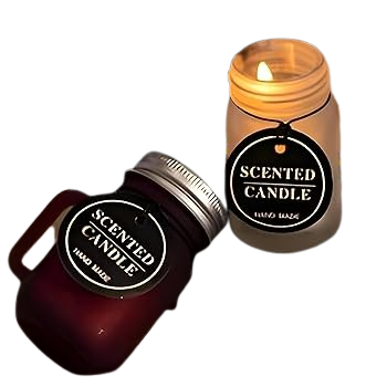 Handmade Black Jar Scented Candle