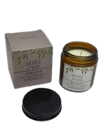 Orange & Sage Hand Poured Soy Wax Candles